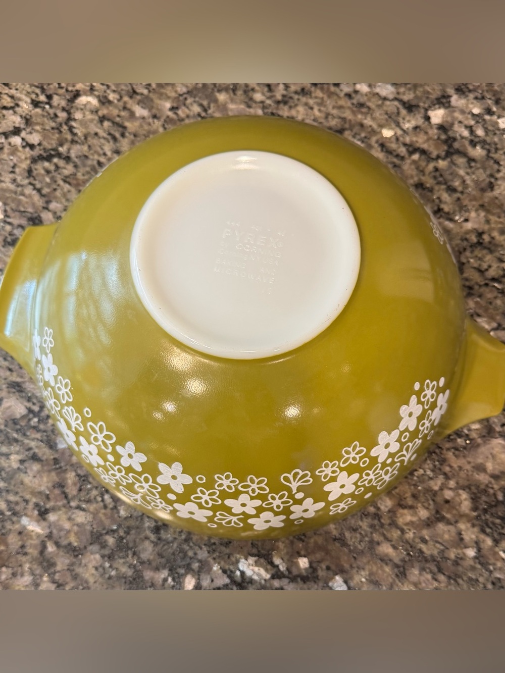 Pyrex Spring Blossom Cinderella Mixing Bowl Set 444 Crazy Daisy Pristine - Picture 4 of 8